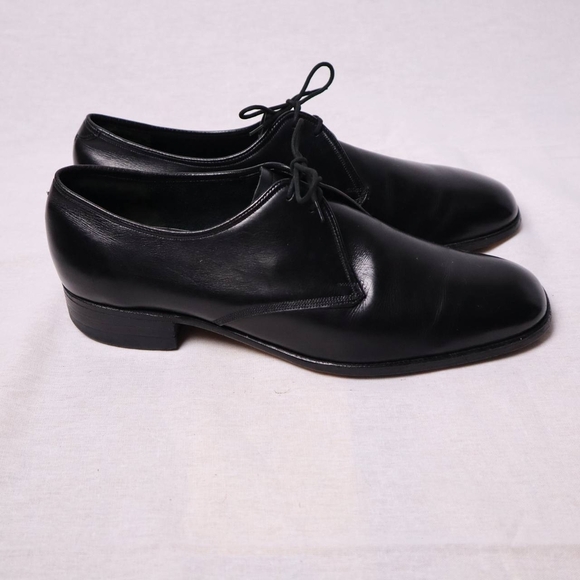 Barker Black Leather‎ Derby Dress Shoes UK 7 / US 8 Made in England - Picture 3 of 7